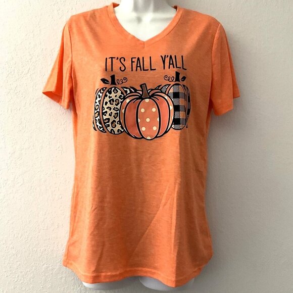 NEW IT’S FALL PUMPKIN T-SHIRTS (Runs Smaller) - Picture 2 of 9